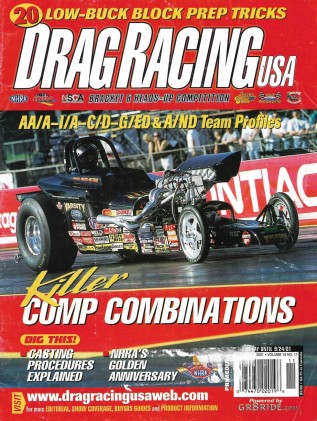 DRAG RACING USA 2001 NOV - TEAM PROFILES - AA/A-I/A-C/D-G/ED A/ND